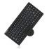KeySonic KSK-5210RF Mini Funk Tastatur mit Trackball schwarz